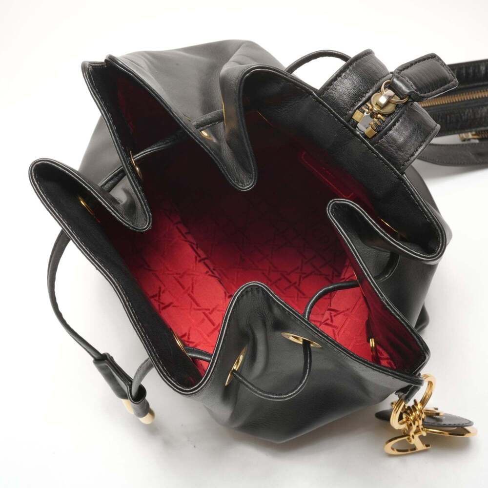 CHRISTIAN DIOR Black Leather Shoulder Bag - Picture 13 of 16